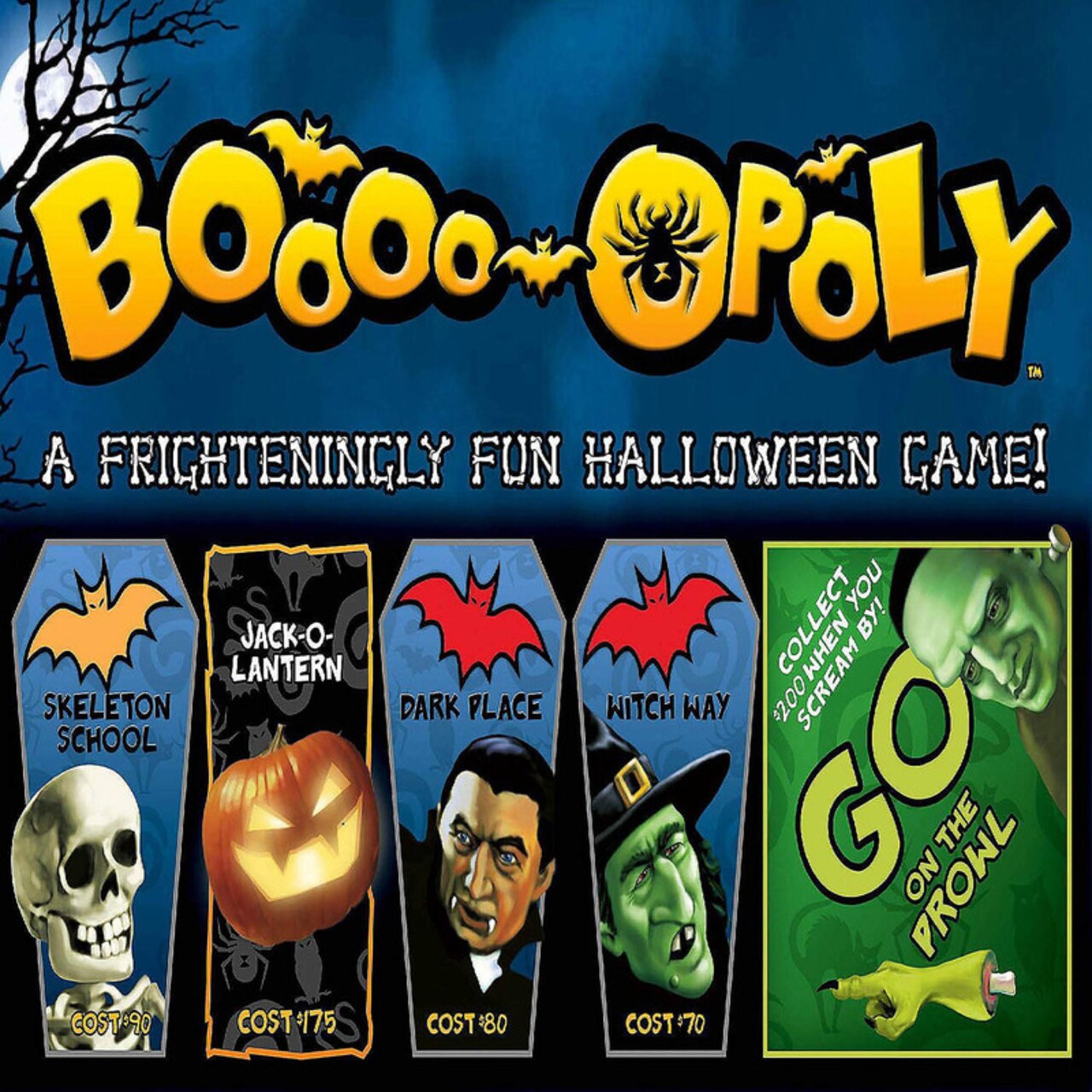 Boooo Opoly Board Game Halloween Property Trading Fun for All Ages
